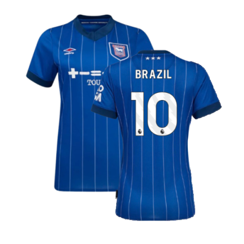 2024-2025 Ipswich Town Home Shirt (Womens) (Brazil 10)