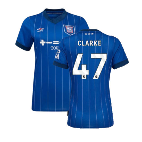 2024-2025 Ipswich Town Home Shirt (Womens) (Clarke 47)