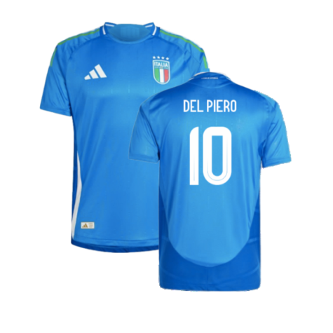 2024-2025 Italy Authentic Home Shirt (DEL PIERO 10)