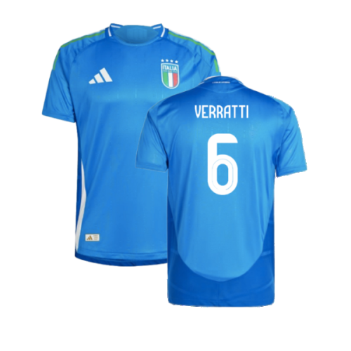 2024-2025 Italy Authentic Home Shirt (VERRATTI 6)