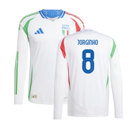 2024-2025 Italy Authentic Long Sleeve Away Shirt (JORGINHO 8)