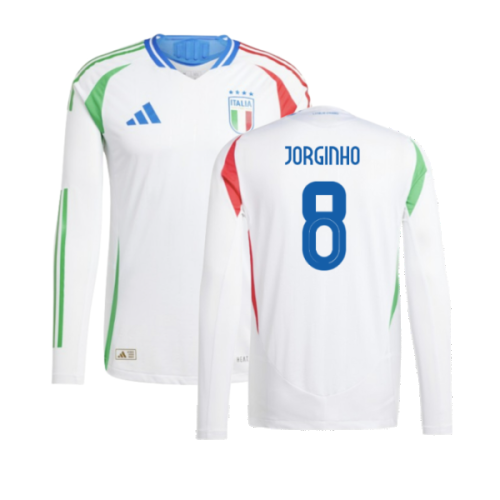 2024-2025 Italy Authentic Long Sleeve Away Shirt (JORGINHO 8)