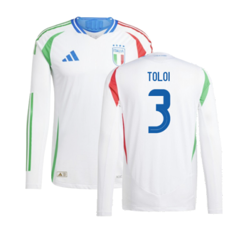 2024-2025 Italy Authentic Long Sleeve Away Shirt (TOLOI 3)