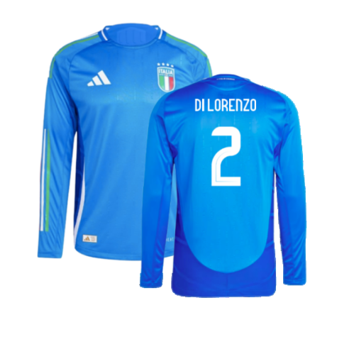 2024-2025 Italy Authentic Long Sleeve Home Shirt (DI LORENZO 2)