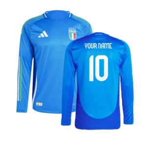 2024-2025 Italy Authentic Long Sleeve Home Shirt