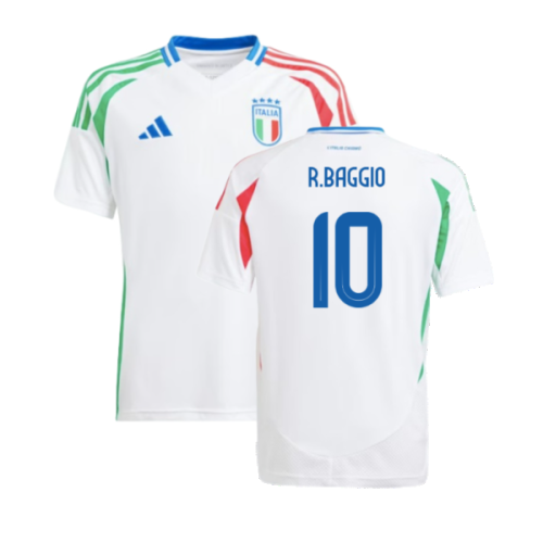 2024-2025 Italy Away Shirt (Kids) (R.BAGGIO 10)