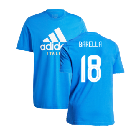 2024-2025 Italy DNA Graphic Tee (Blue) (BARELLA 18)