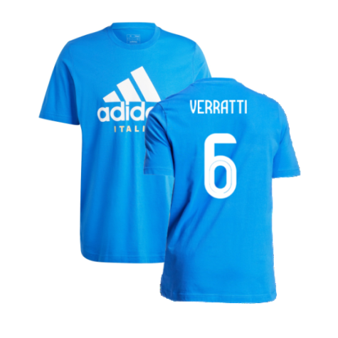 2024-2025 Italy DNA Graphic Tee (Blue) (VERRATTI 6)