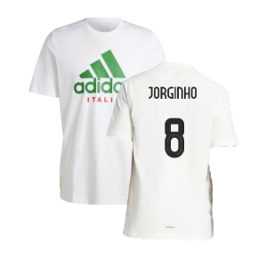 2024-2025 Italy DNA Graphic Tee (White) (JORGINHO 8)