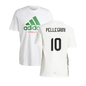 2024-2025 Italy DNA Graphic Tee (White) (PELLEGRINI 10) 2024-2025 Italy DNA Graphic Tee (White) (PELLEGRINI 10)