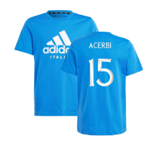 2024-2025 Italy DNA Tee (Blue) - Kids (ACERBI 15)