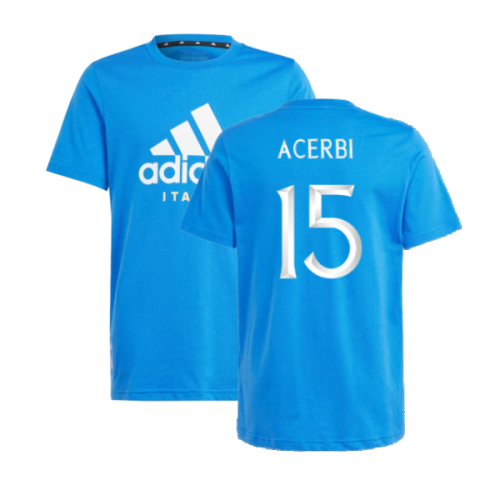 2024-2025 Italy DNA Tee (Blue) - Kids (ACERBI 15)