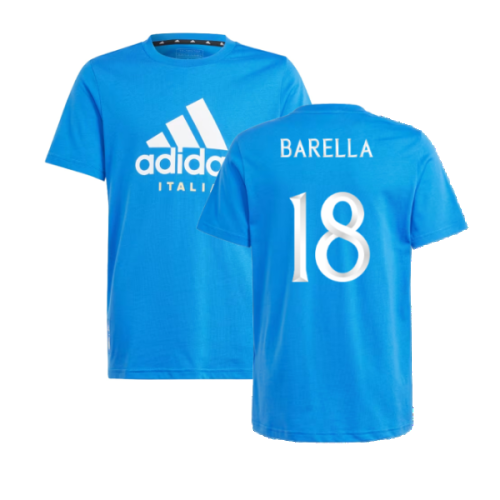 2024-2025 Italy DNA Tee (Blue) - Kids (BARELLA 18)