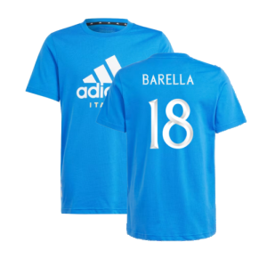 2024-2025 Italy DNA Tee (Blue) - Kids (BARELLA 18)