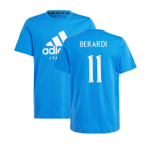 2024-2025 Italy DNA Tee (Blue) - Kids (BERARDI 11)