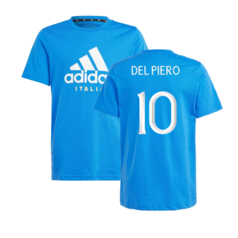 2024-2025 Italy DNA Tee (Blue) - Kids (DEL PIERO 10)