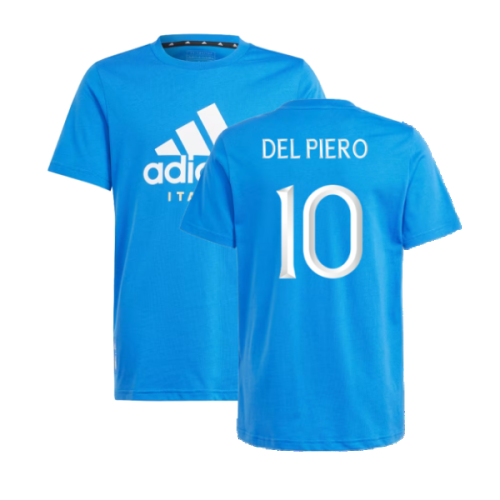 2024-2025 Italy DNA Tee (Blue) - Kids (DEL PIERO 10)