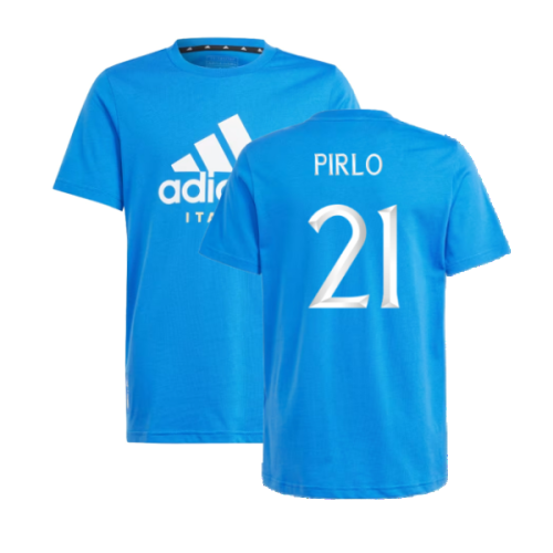 2024-2025 Italy DNA Tee (Blue) - Kids (PIRLO 21)