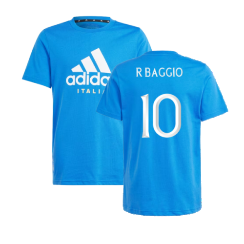 2024-2025 Italy DNA Tee (Blue) - Kids (R BAGGIO 10)