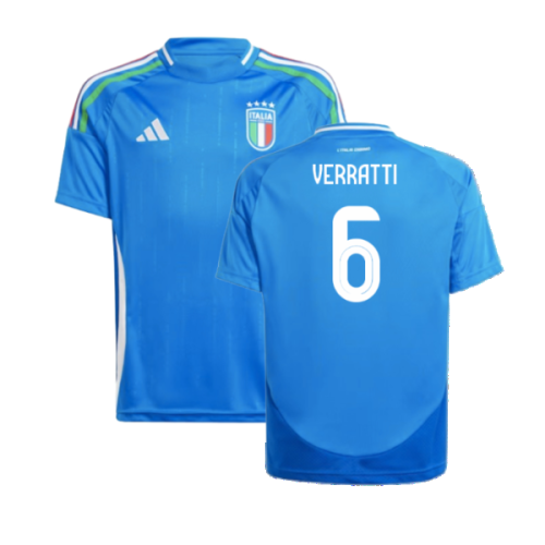 2024-2025 Italy Home Shirt (Kids) (VERRATTI 6)