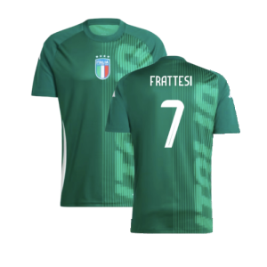 2024-2025 Italy Pre-Match Shirt (Green) (FRATTESI 7) 2024-2025 Italy Pre-Match Shirt (Green) (FRATTESI 7)