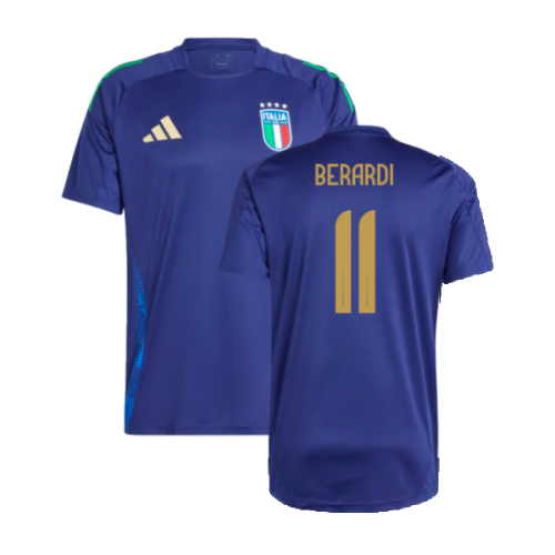 2024-2025 Italy Training Jersey (Navy) (BERARDI 11)