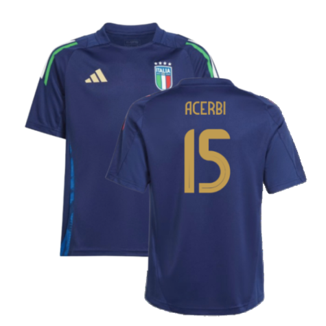 2024-2025 Italy Training Jersey (Navy) - Kids (ACERBI 15)