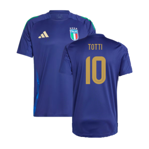 2024-2025 Italy Training Jersey (Navy) (TOTTI 10)