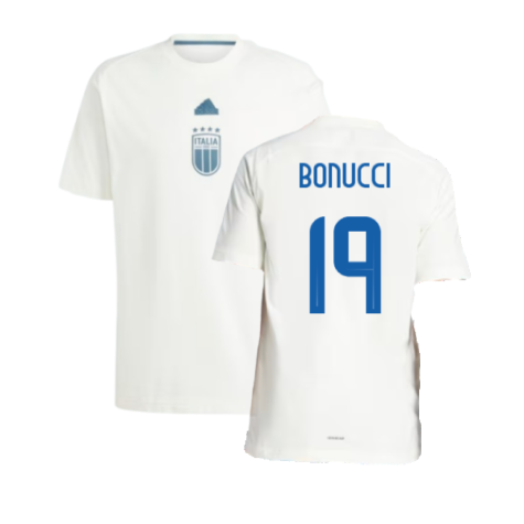 2024-2025 Italy Travel Tee (Off White) (BONUCCI 19)