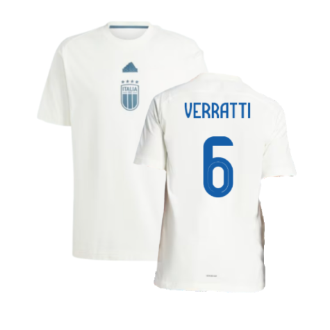 2024-2025 Italy Travel Tee (Off White) (VERRATTI 6)