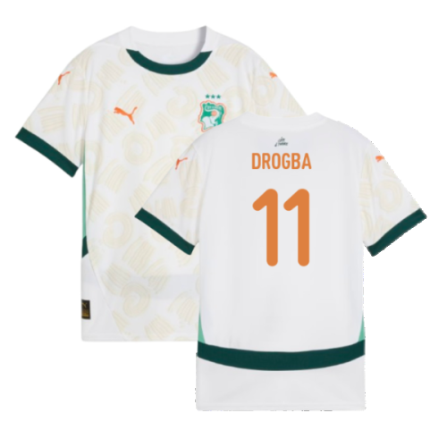 2024-2025 Ivory Coast Away Shirt (Kids) (Drogba 11)