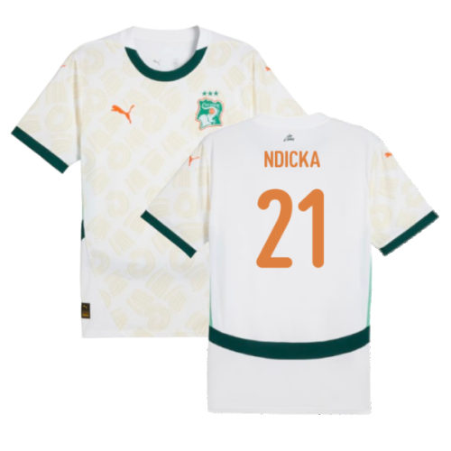 2024-2025 Ivory Coast Away Shirt (Ndicka 21)