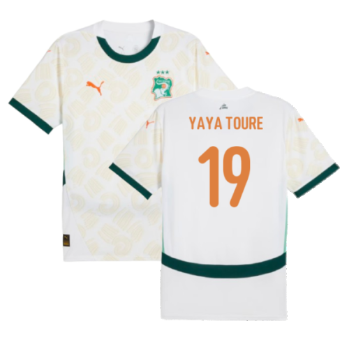 2024-2025 Ivory Coast Away Shirt (Yaya Toure 19)