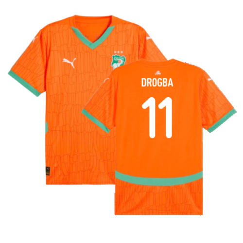 2024-2025 Ivory Coast Home Shirt (Drogba 11)