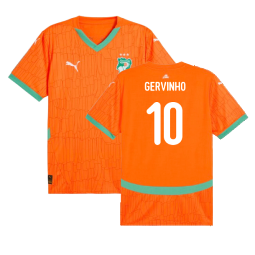 2024-2025 Ivory Coast Home Shirt (Gervinho 10)