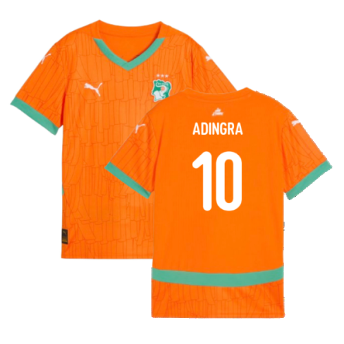 2024-2025 Ivory Coast Home Shirt (Kids) (Adingra 10)