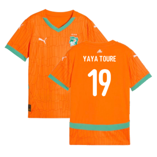 2024-2025 Ivory Coast Home Shirt (Kids) (Yaya Toure 19)