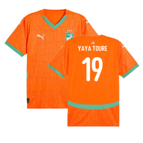 2024-2025 Ivory Coast Home Shirt (Yaya Toure 19)