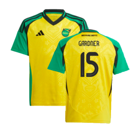 2024-2025 Jamaica Home Shirt (Kids) (Gardner 15)