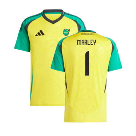 2024-2025 Jamaica Home Shirt (Womens) (Marley 1)