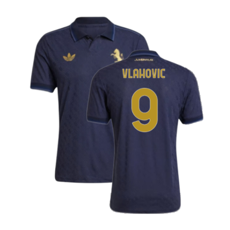 2024-2025 Juventus Authentic Third Shirt (Vlahovic 9)