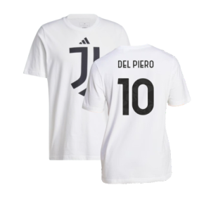 2024-2025 Juventus DNA Graphic Tee (White) (Del Piero 10)