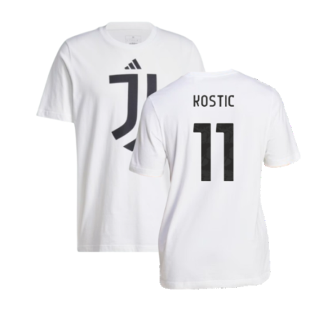 2024-2025 Juventus DNA Graphic Tee (White) (Kostic 11)