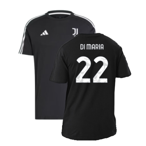 2024-2025 Juventus DNA Tee (Black) (Di Maria 22)