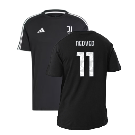 2024-2025 Juventus DNA Tee (Black) (Nedved 11)