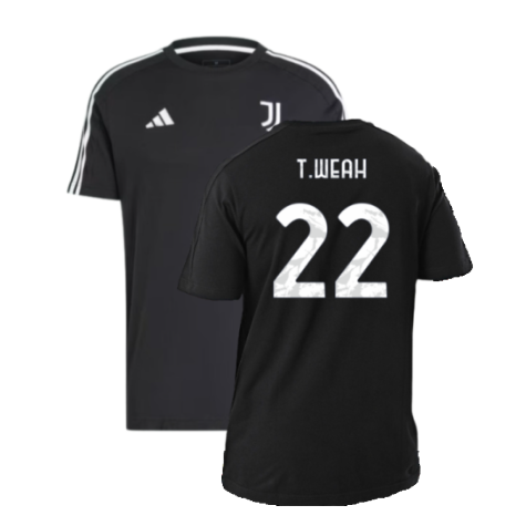 2024-2025 Juventus DNA Tee (Black) (T.Weah 22)