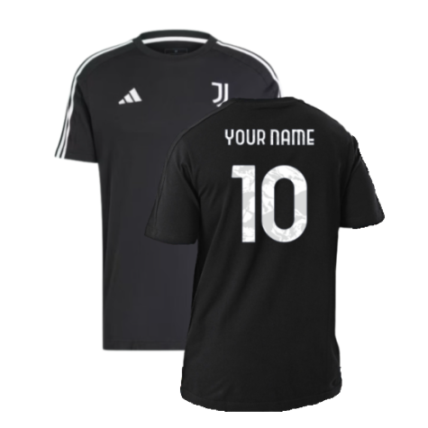 2024-2025 Juventus DNA Tee (Black) (Your Name)