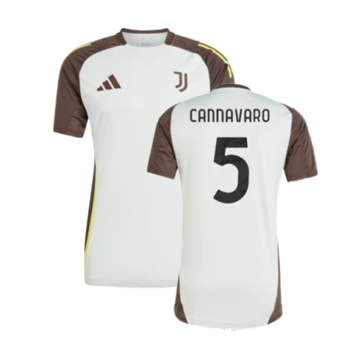 2024-2025 Juventus EU Training Jersey (Silver) (Cannavaro 5)