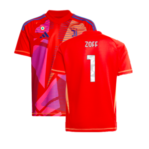 2024-2025 Juventus Home Goalkeeper Shirt (Red) - Kids (Zoff 1) 2024-2025 Juventus Home Goalkeeper Shirt (Red) - Kids (Zoff 1)