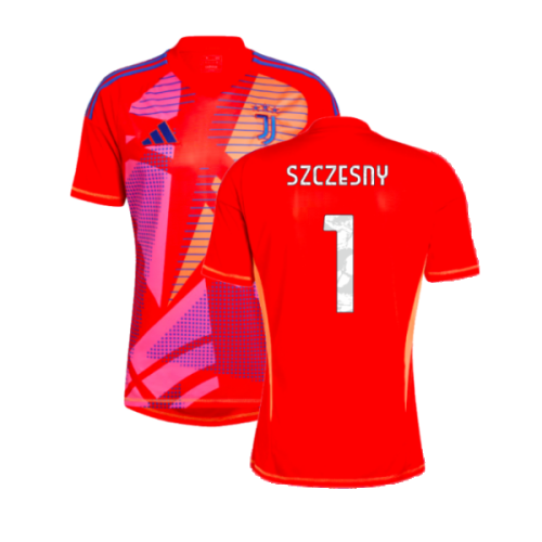 2024-2025 Juventus Home Goalkeeper Shirt (Red) (Szczesny 1)